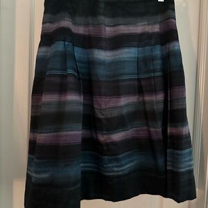 Striped Blue and Purple Women's Skirt